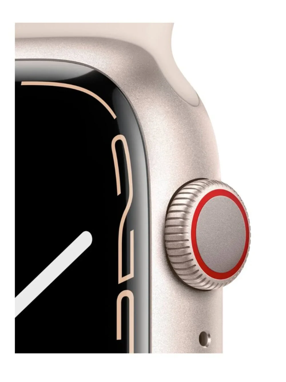 Apple - Watch Series 7 GPS + Cellular, 41mm Starlight Aluminum & Starlight Band